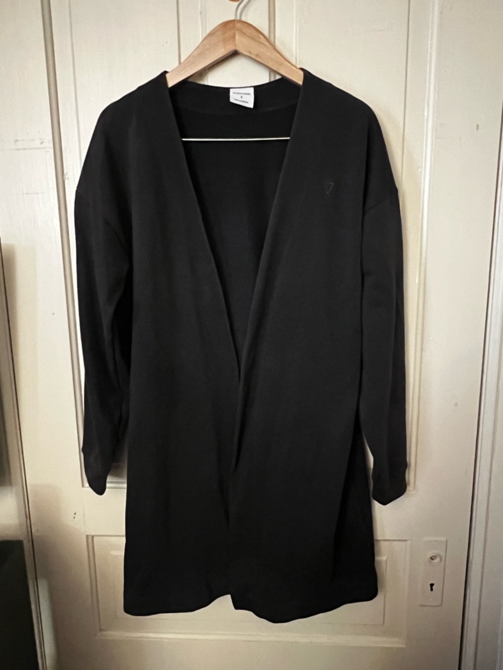 GYMSHARK Whitney Simmons Cardigan Robe/Duster Black Size S Style GLJK5580